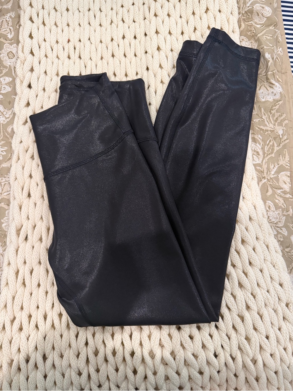 lululemon athletica Black Shimmer High-Rise Leggings